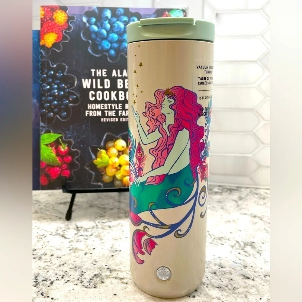 Starbucks 2024 Winter Siren Hot Drink SS Tumbler. NWT. Shimmery, gorgeous! HTF